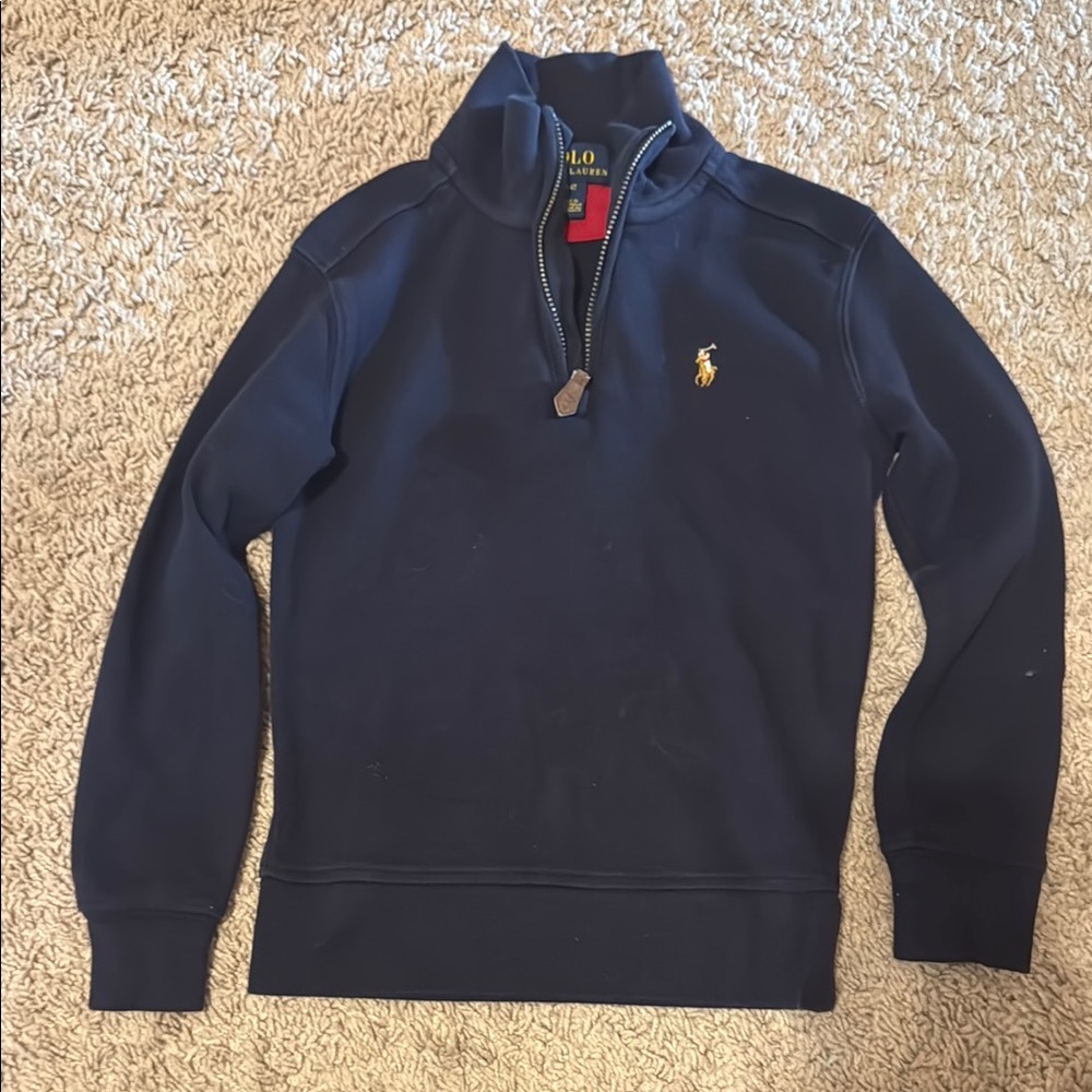 Polo by Ralph Lauren Kids Navy Zip-Up Sweater